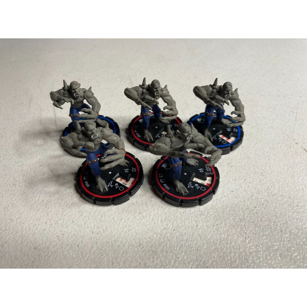 HeroClix Marvel Miniature Lot of 5 Wizkids 002 003 Morlock RPG